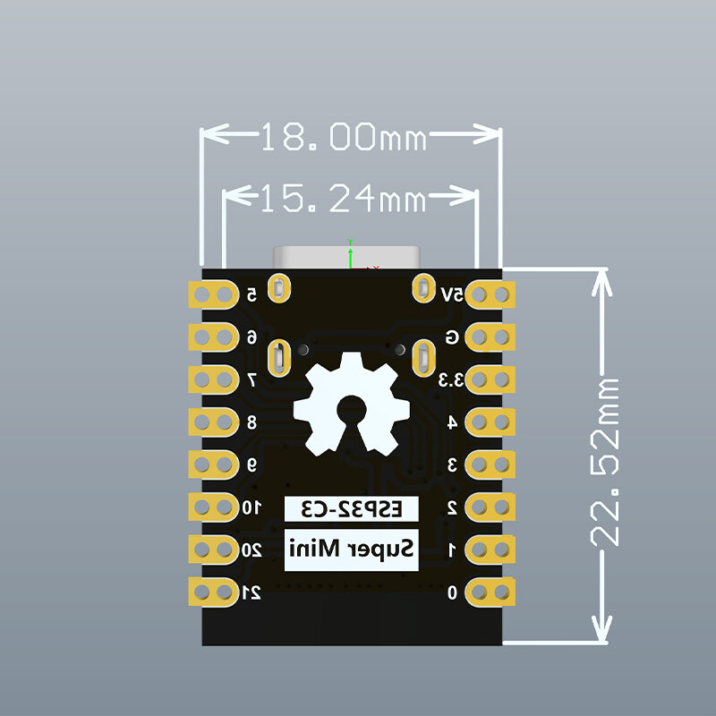 Placa de desarrollo ESP32-C3, placa central ESP32 Super Mini, placa de desarrollo ESP32, WiFi, Bluetooth
