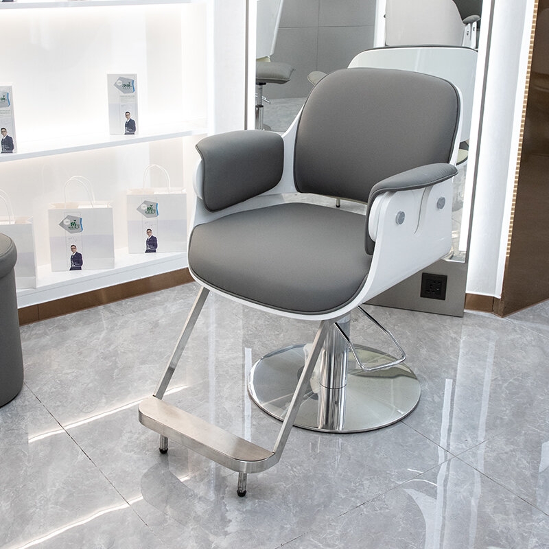 Hydrauliczny fotel fryzjerski krzesła fryzjerskie na rolkach w stylu Vintage krzesła fryzjerskie tatuaż Friseurstuhl meble do salonu YX50BC
