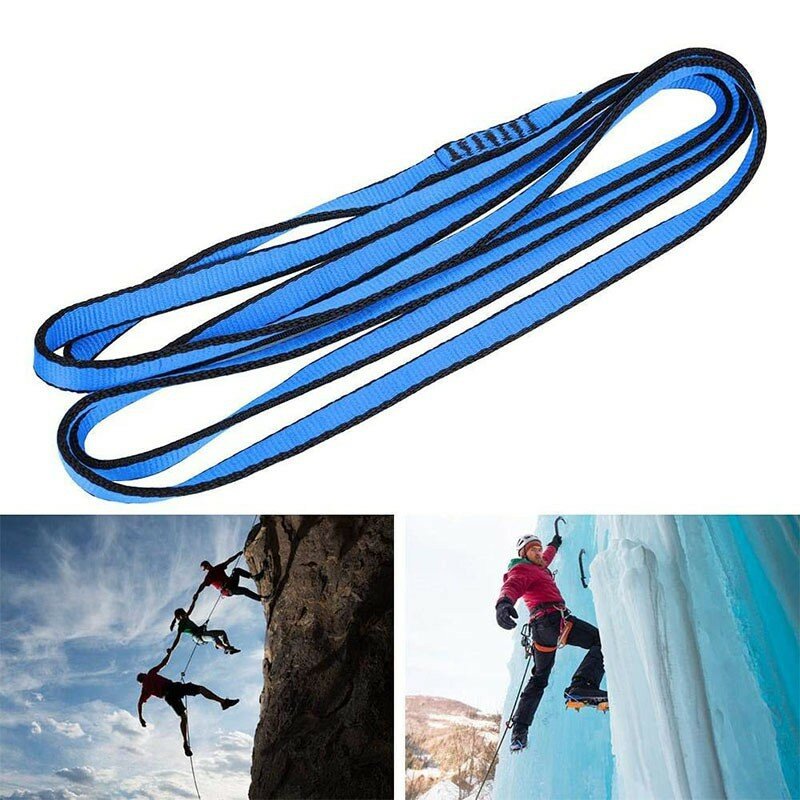 Poliéster Rock Climbing Sling Belt, alta resistência, cintos Wearable, equipamento profissional ao ar livre, suprimentos de proteção, 22kN