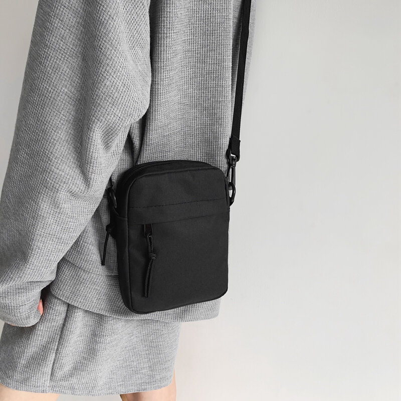 Pequeno saco de telefone móvel casual para meninas preto mulheres mensageiro sacos moda feminina bolsa ombro designer bolsas à prova dwaterproof água sac