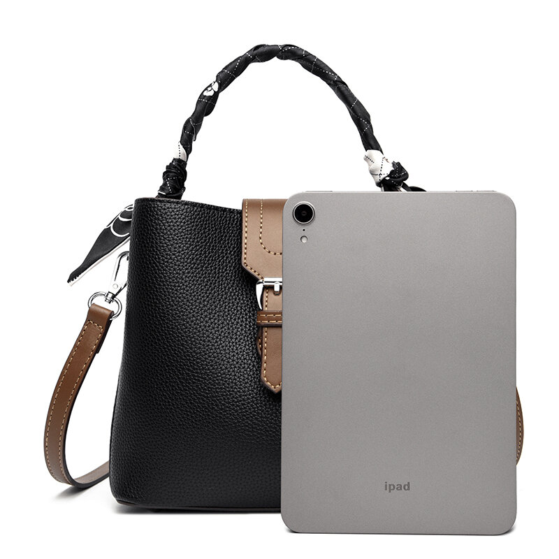 Женская сумка-мешок, модная дизайнерская Повседневная Сумка-тоут через плечо, простая сумка для поездок