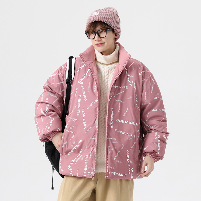 새로운 패션 남성 더블웨어 파카 재킷, 기술 무늬 커플 복장 두꺼운 따뜻한 겨울 남성 다운 코트