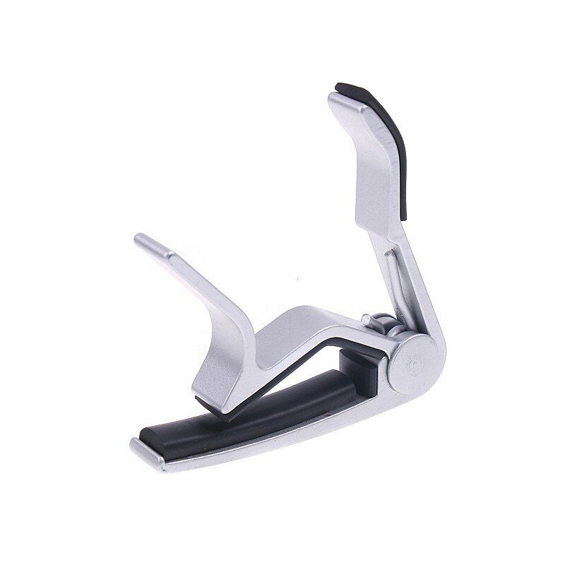 High Quality Aluminium Alloy Silver Quick Change Clamp Key Acoustic Classic Guitar Capo for Tone Adjusting Guitar Guitar Tuner