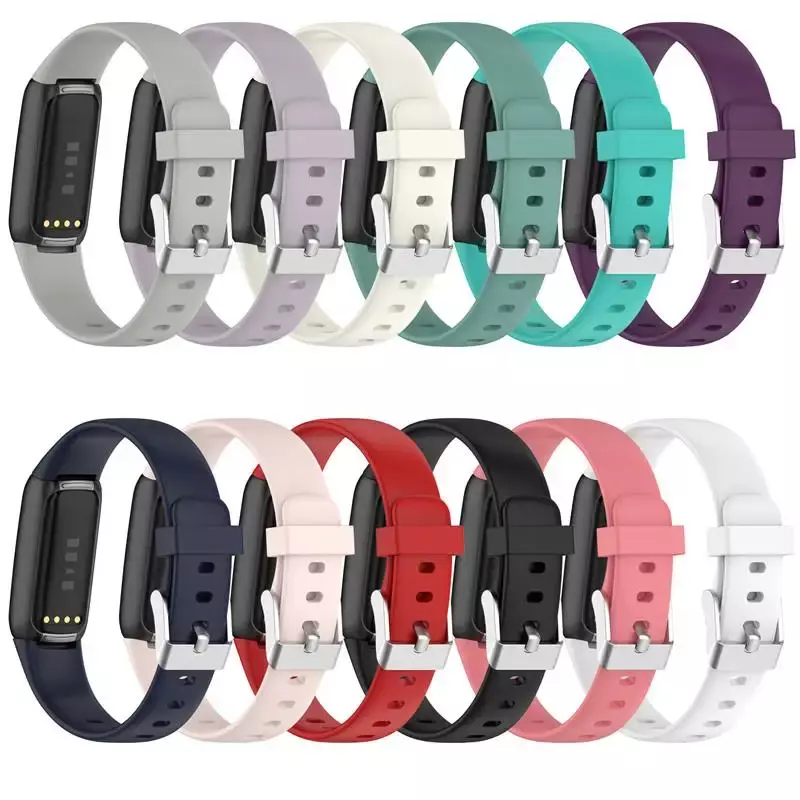 حزام سيليكون لساعة Fitbit Luxe ، سوار معصم رياضي ناعم ، سوار بديل ، سوار ساعة