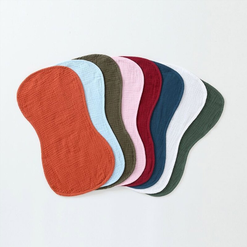 Салфетки для отрыжки для ребенка, разноцветные марлевые мочалки, подгузники, впитывающие слои, полотенце для лица для для