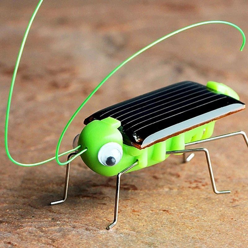 子供のための太陽電池バッタ型パズルおもちゃ,シミュレーション,昆虫,科学教育,面白い,移動,ギフト,選択したギフト