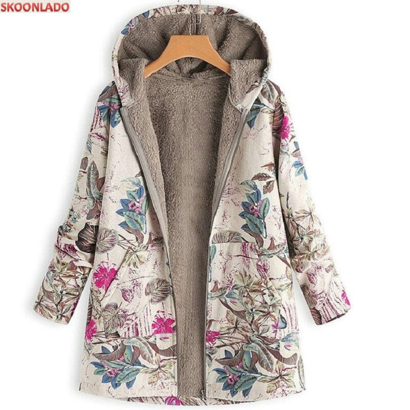 Women's Winter Coat All Size 5XL Pattern Cotton Surface Thickness Warmly Tops Lady Autumn TopsCoat Windproof Middle Thick Female
