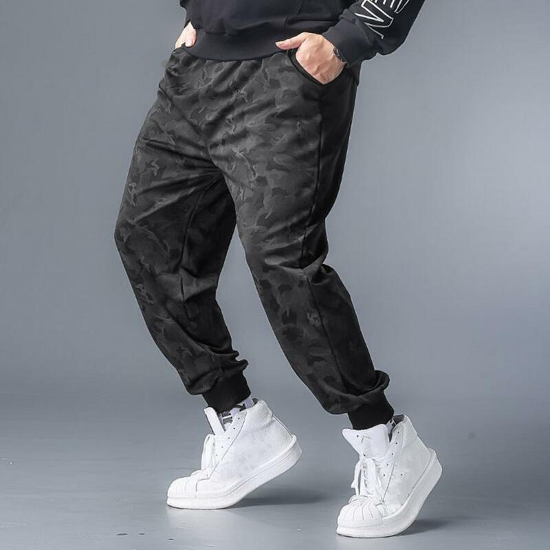 Polyester Fiber Men Trousers Versatile Men's Sports Pants Stylish Breathable Comfortable Trousers for Active Lifestyle Ergonomic