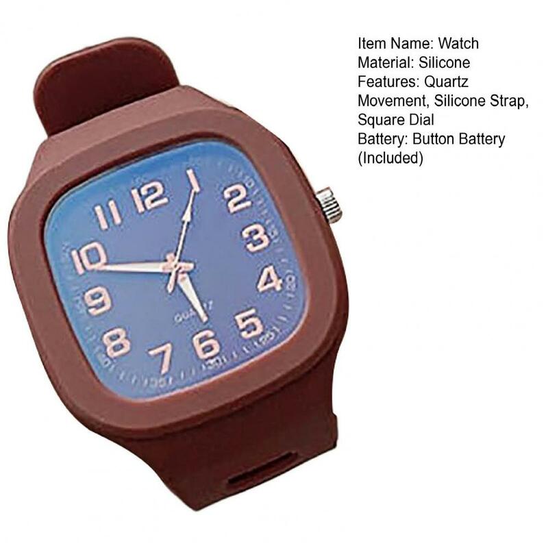 Zegarek na rękę kwadratowa tarcza elektroniczny wskaźnik sportowy 30M wodoodporny ze sprzączką tarcza z cyframi zegarek na rękę akcesoria do odzieży