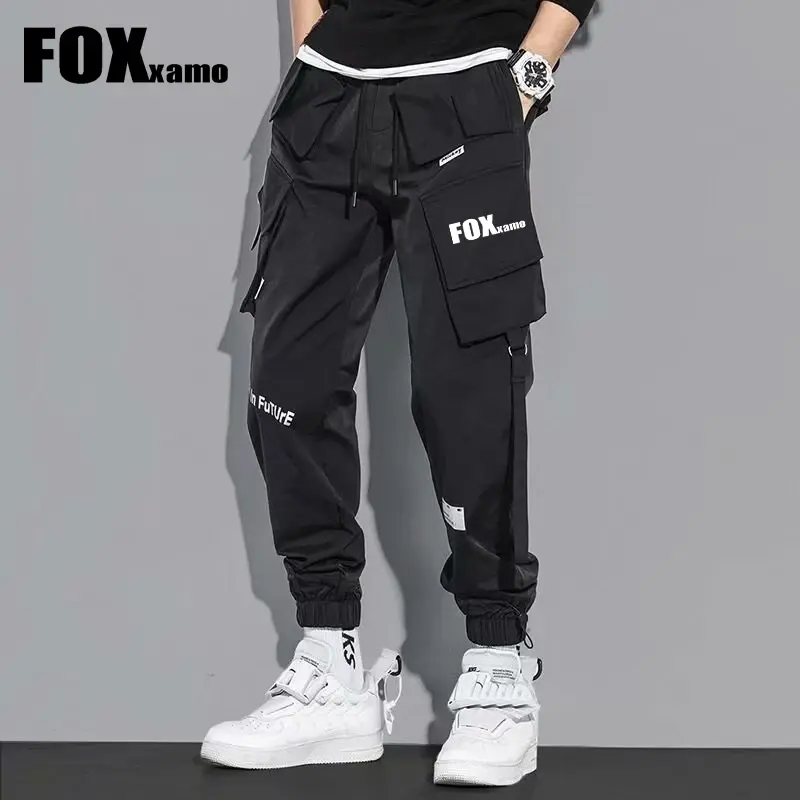 Foxxamo Spring Autumn Outdoor Fishing Pants Men Comfortable Multi-pocket Trousers Cycling Sport Hiking Camping Pants