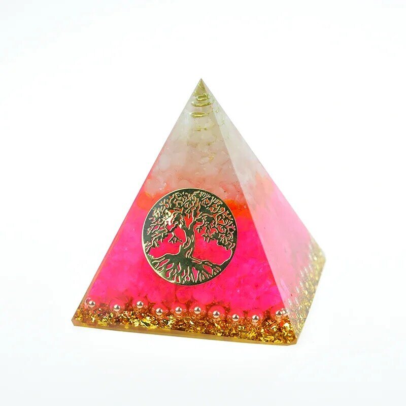 Пирамида из каучука анахра Габриэль оргонит, украшение для ювелирных изделий, натуральный порошок, хрустальные украшения, дерево жизни