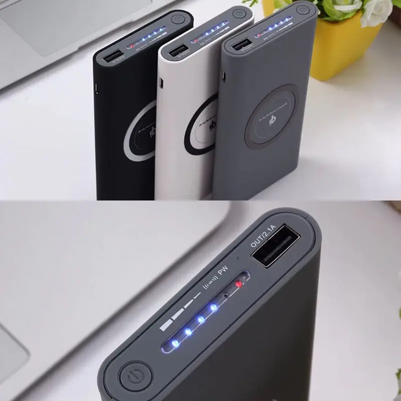 Lenovo-2ウェイワイヤレス充電器,iPhone, Samsung用の外部バッテリー,200000mAh