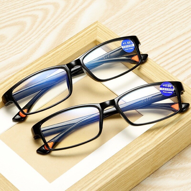2021 جديد خفيفة للغاية مكافحة الأزرق نظارات للقراءة مكافحة الضوء الأزرق الشيخوخي نظارات قصر النظر نظارات قارئ + 1.0 1.5 2.0 2.5 3.5