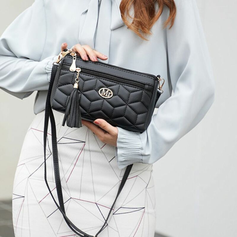 Leather Crossbody Bag New Large Capacity Solid Color Shoulder Bag Lightweight Messenger Handbag Women