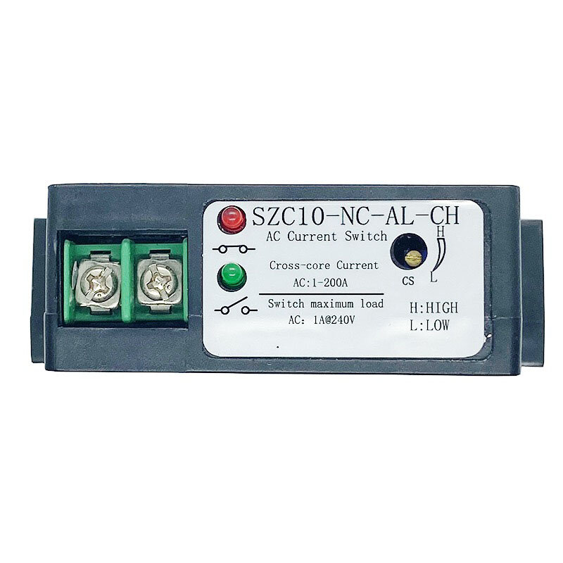 AC 전류 유도 스위치, 자체 전원 알람 출력, PLC 제어, 정상 개방 및 폐쇄 전류 제어 SZC10-NO-AL-CH, 0-200A