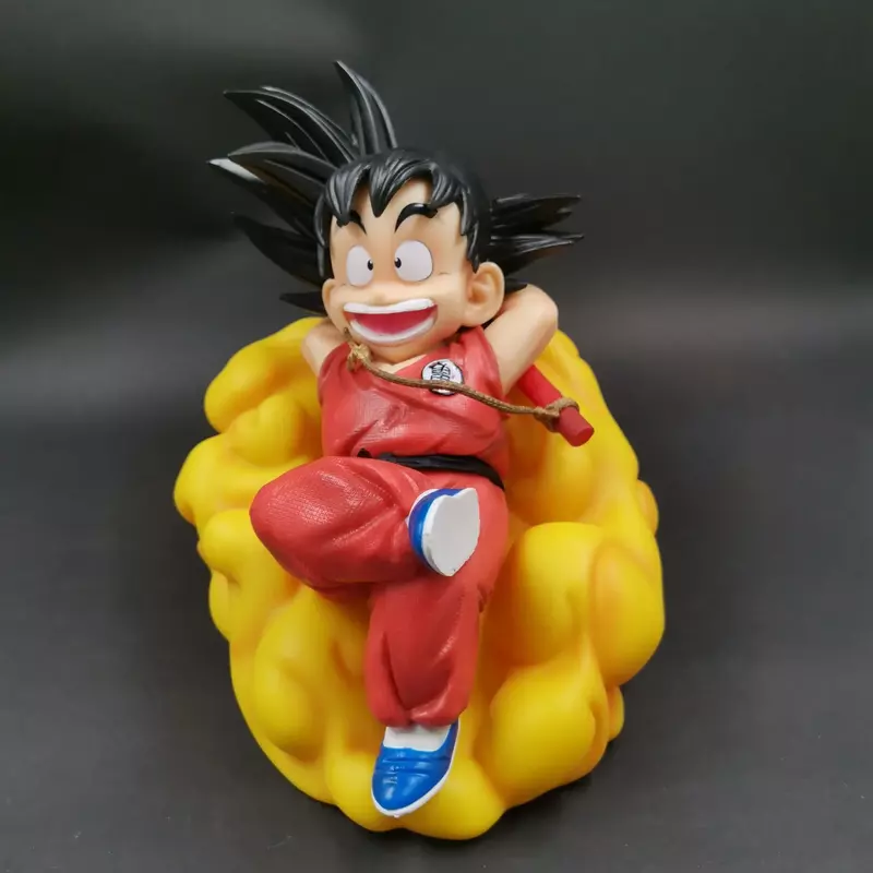 Figura de acción de Son Goku de Dragon Ball para niños, figura de Anime de Manga, adorno de colección de Satute de PVC luminoso, juguete de regalo para niños, 16cm
