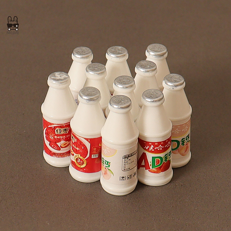 5 szt. 1/12 domek dla lalek imitacja butelka mleka domek dla lalek miniaturowe jedzenie zabawki dekoracja domu akcesoria