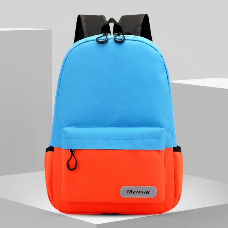 Tas punggung kanvas tahan air ergonomis wanita, tas sekolah modis dengan Strip reflektif Ideal tas bahu bepergian untuk remaja perempuan
