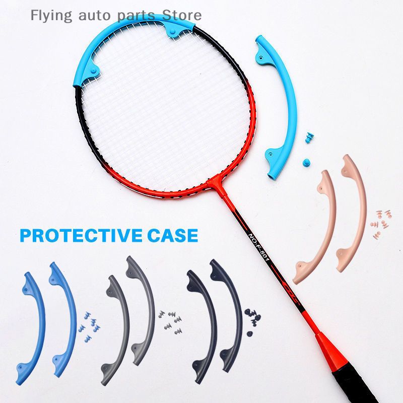Racket Head Protector Badminton Racquet Wire Frame Protective Sleeve User-Friendly Design Protective Tool For Badminton Lovers