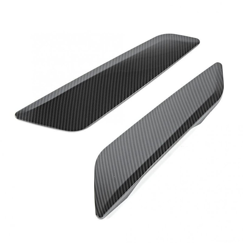 For 18 BMW 5 Series Side Fender Decorative Sequins Carbon Fiber Pattern 2 Pcs Set