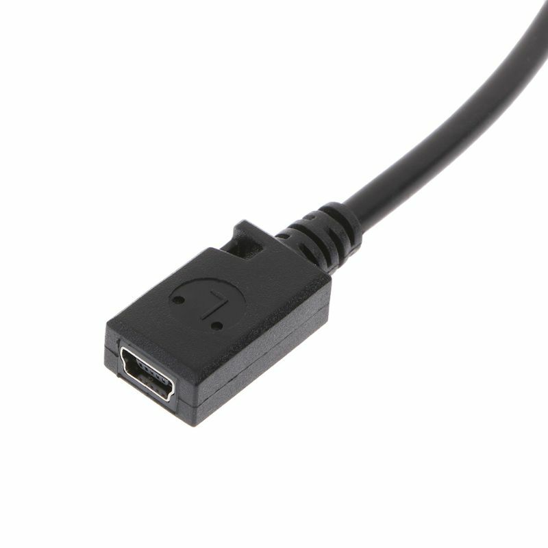 Dropship Universele Mini USB Male naar Micro USB Female Connector Kabel Data Sync Koord 22cm