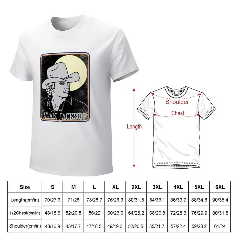 Alan Jackson T-Shirt Tees Plus Maten Heren T-Shirt