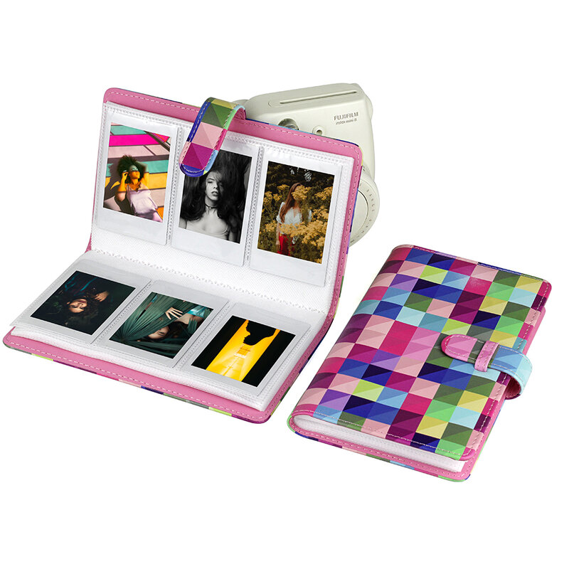 Mini álbum de fotos para cámara Fujifilm Instax Mini, Soporte para tarjeta de nombre, papel de película, 96 bolsillos, 3 pulgadas, 12, 11, 9, 8, 7s, 90, LiPlay