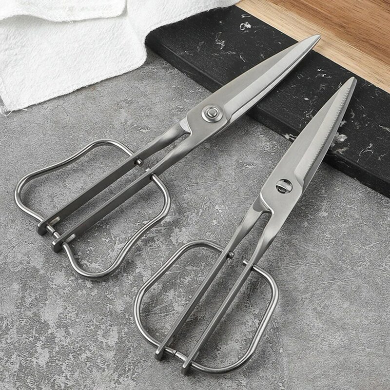 All Steel Multifunctional Kitchen Scissors Removable Household Scissors Korean Style Barbecue Scissors Kitchen Supplies And Tool