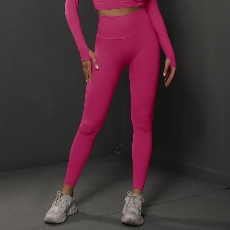 Bezszwowe legginsy gimnastyczne damskie spodnie do jogi Sexy wysoki stan podnoszenie łupów leginsy kobiet odzież sportowa odzież do ćwiczeń