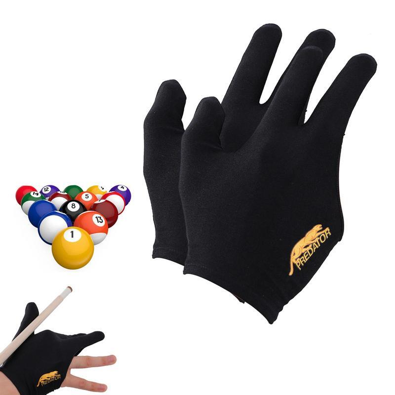 Спортивные перчатки для бильярда с вышивкой, 2 шт.