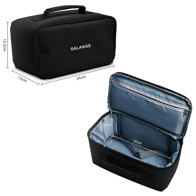 Salange Projector Case, HY300 HY320 Projector Bag with Accessories Storage Pockets Waterproof, Compatible with Most Projectors