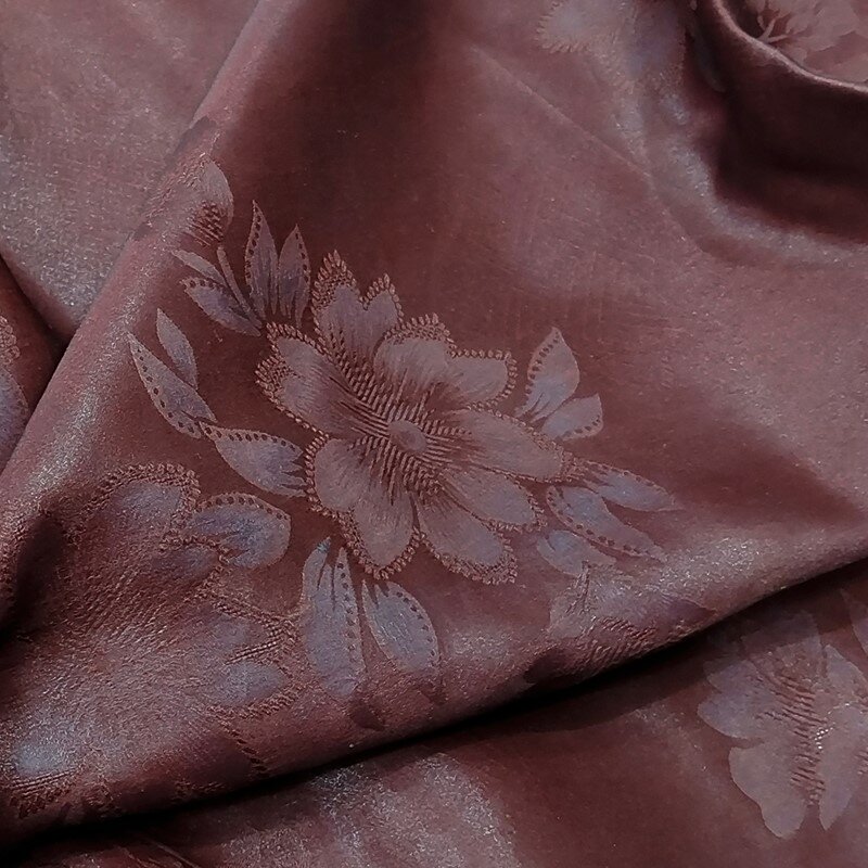 30 M bunga mawar 100% murbei sutra warna Solid kemeja kain rok Cheongsam baru