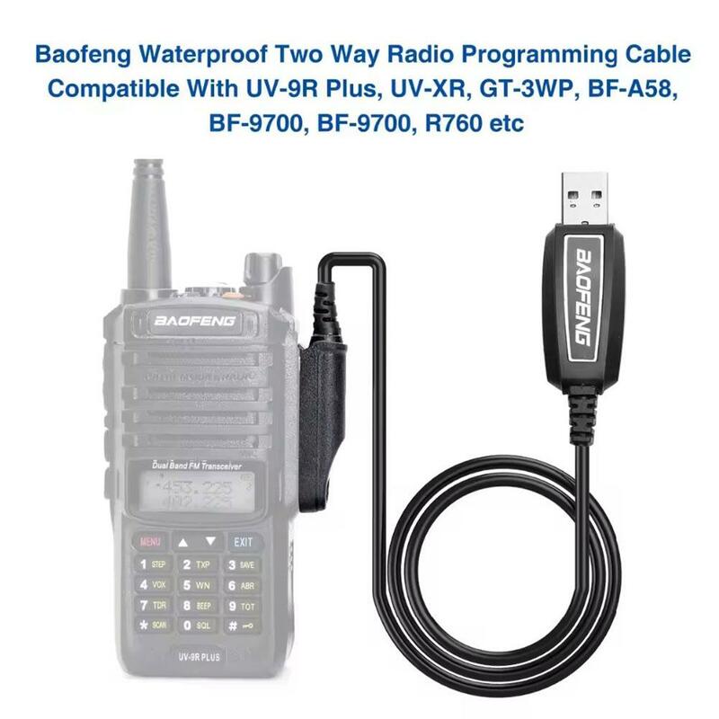 For Baofeng UV5R/888s UV-3R+ Programming Cable K-head USB Data Cable Drive CD Portable Walkie-talkie Write Frequency Cable