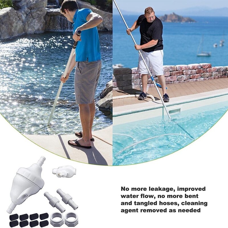 Parti di ricambio G52 migliorate per piscina per detergente per piscina tubo per piscina in plastica bianca e nera compatibile con per Reinbody 280 180 3900