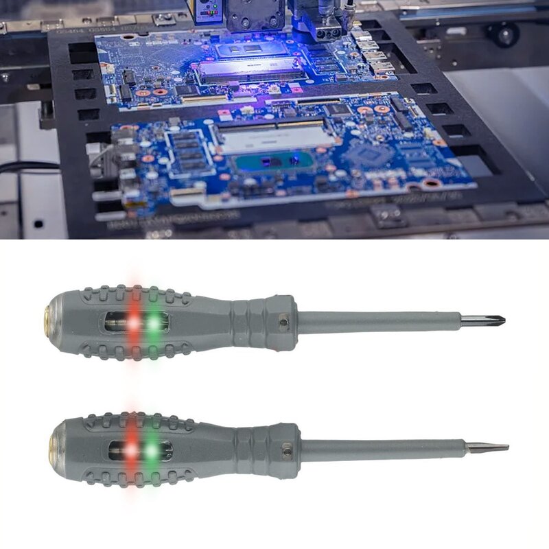 Bolígrafo eléctrico B05, destornillador de luz de doble color, bolígrafo eléctrico ranurado/cruzado, Chip de placa base inteligente
