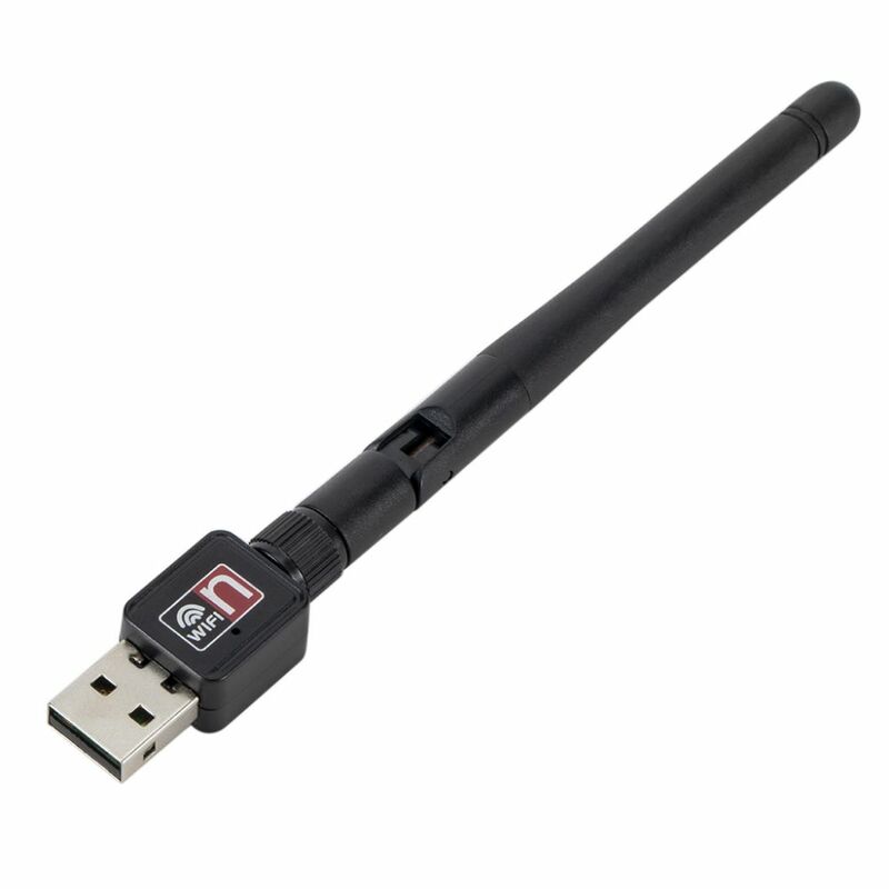 Pzz/s 150Mbps USB 2.0 WiFi kartu jaringan nirkabel 802.11 b/g/n LAN adaptor dengan antena putar untuk Laptop PC Mini WiFi Dongle