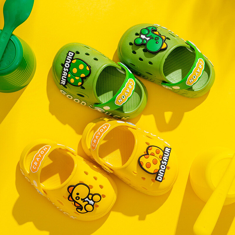 Sandálias de praia infantis cartoon, sapatos de bebê, mulas de jardim para menino, sandália para menina, verão