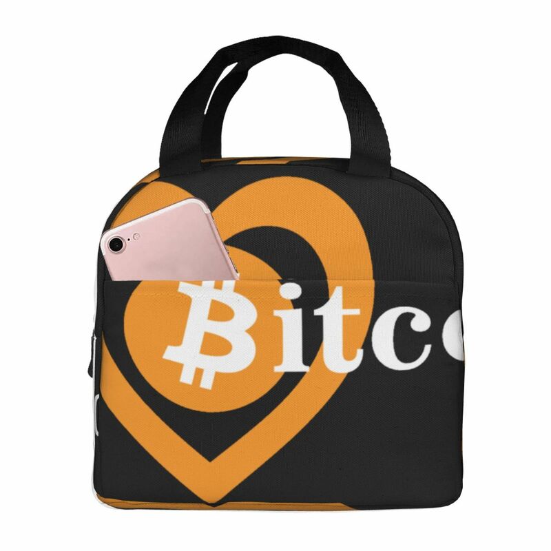Bolsa de almuerzo con aislamiento de Bitcoin, bolsa de papel de aluminio, bolsa de arroz, paquete de comida, paquete de hielo, bolso de almuerzo Bento para estudiantes, aislamiento