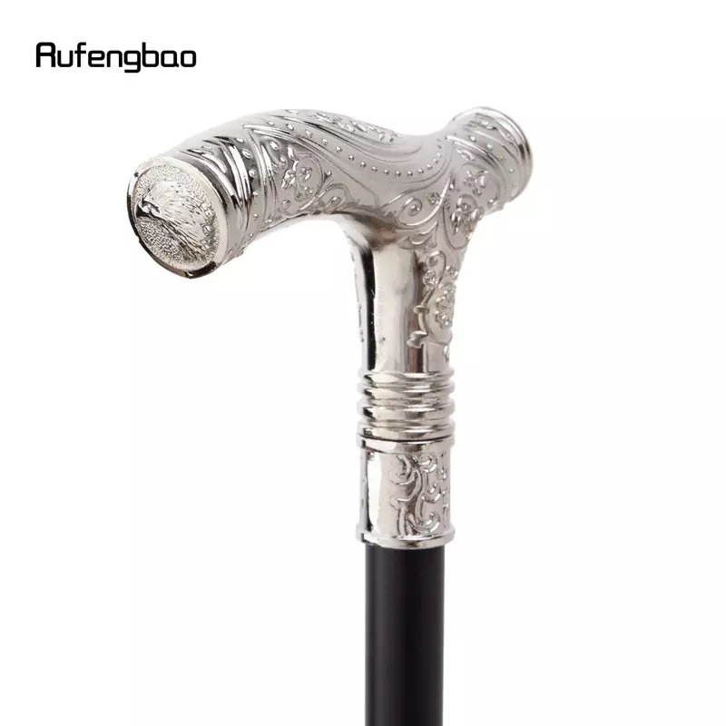 White Eagle Head Flower  Single Joint Walking Stick Decorative Cospaly Party Fashionable Cane Halloween Crosier 93cm