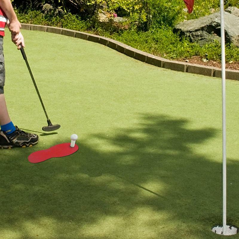 Golf Training Chipping Mat para homens, Ajudantes de treinamento, Forma de pés pequenos, Balanço