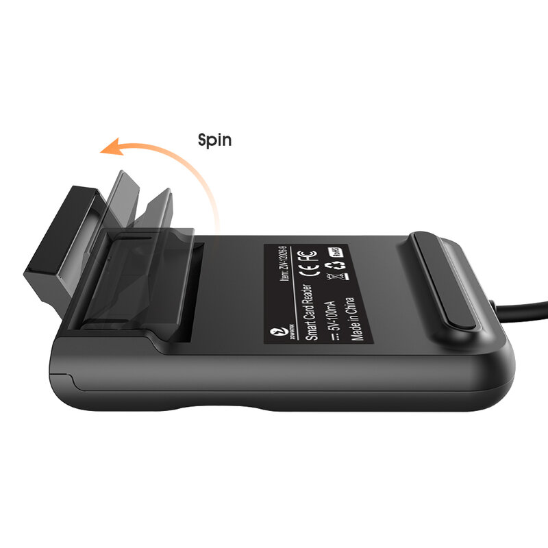 Mới ZOWEETEK EMV USB Liên Lạc Với Chip Đầu Đọc Thẻ Nhớ Thông Minh Cho Đntl ID Thẻ IC