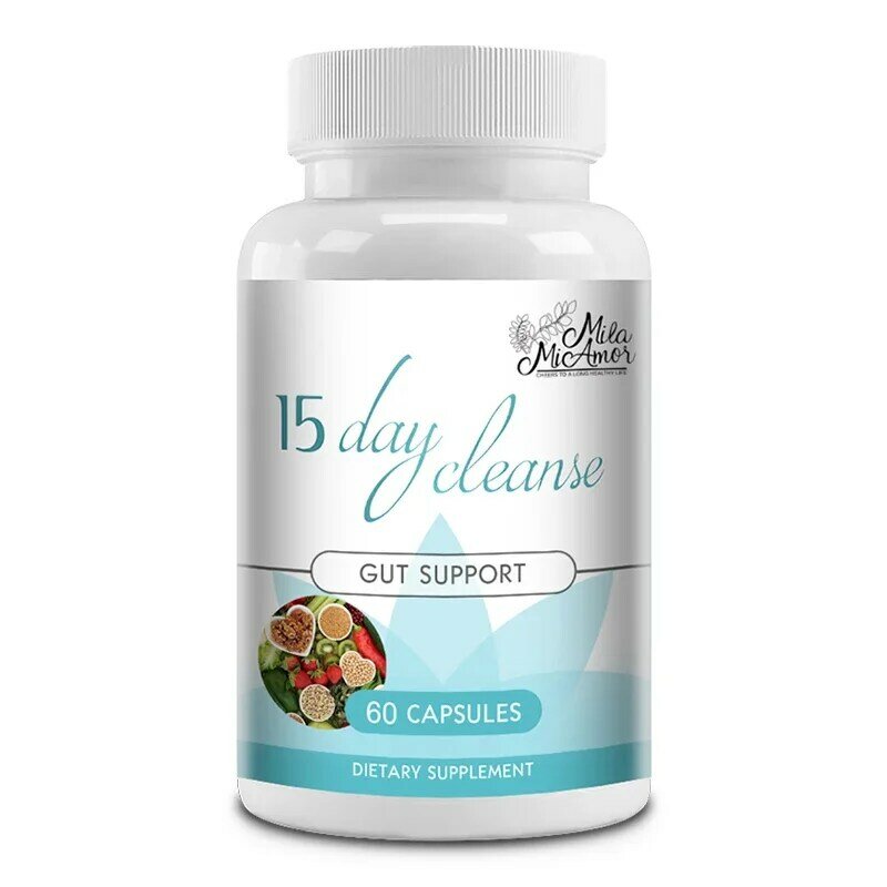 15 Day Cleanse - Gut and Colon Support | Advanced Bowel Cleanse for Detoxification, Healthy Digestion | Non-GMO Made in the USA