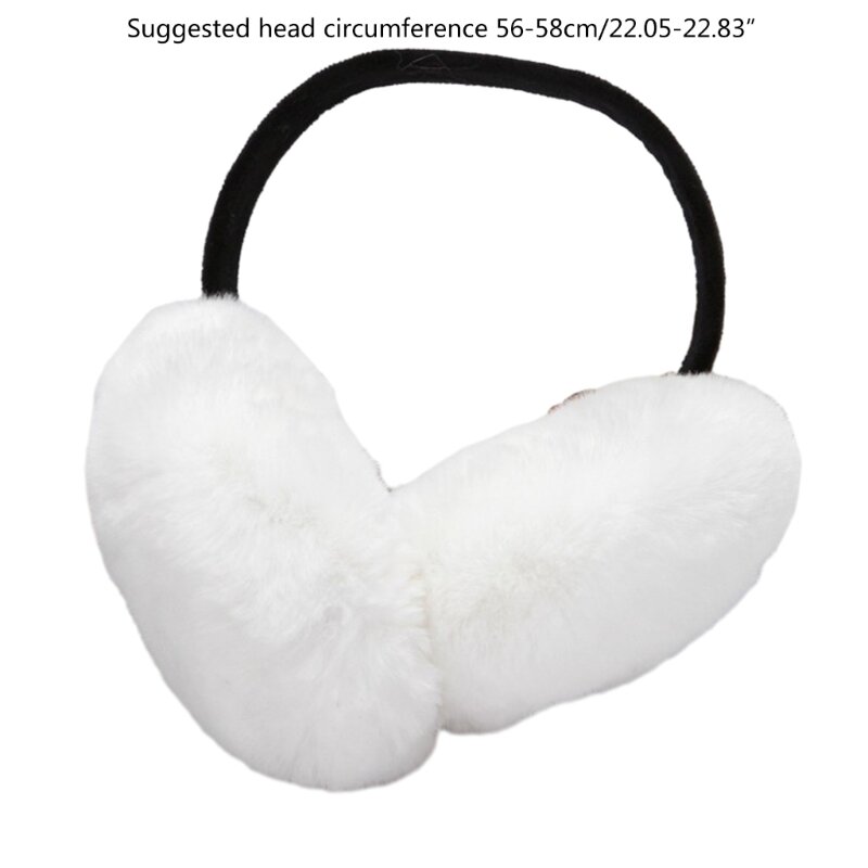 Protetores orelha inverno para homens e mulheres aquecedores orelha pelúcia ajustáveis ​​para esqui ar livre da