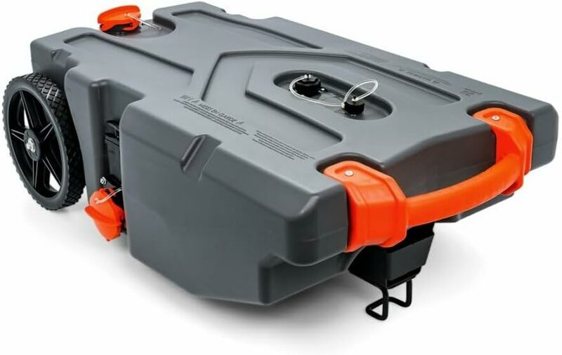 Serbatoio di scarico portatile Camco Rhino 36 galloni Camper/RV-presenta grandi ruote non piatte per impieghi gravosi e valvola a saracinesca incorporata