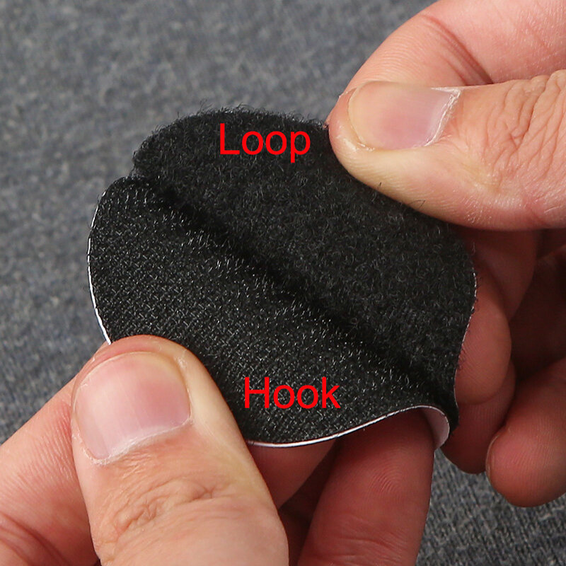 5-30 Pasang 60Mm Putaran Kait dan Loop Pengencang Pita Nilon Stiker Diri Perekat Pemasangan Pita Sisi Ganda untuk Karpet Anti Slip Tikar
