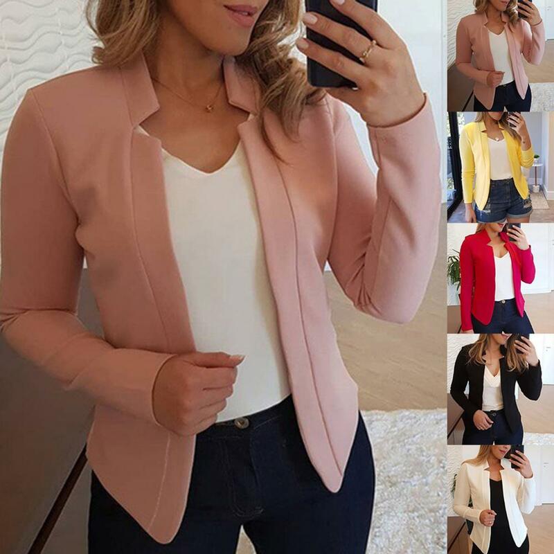 High Quality Outwear Tops  Open Front Blazer Vintage Jacket Suit  Casual Open Front Jacket
