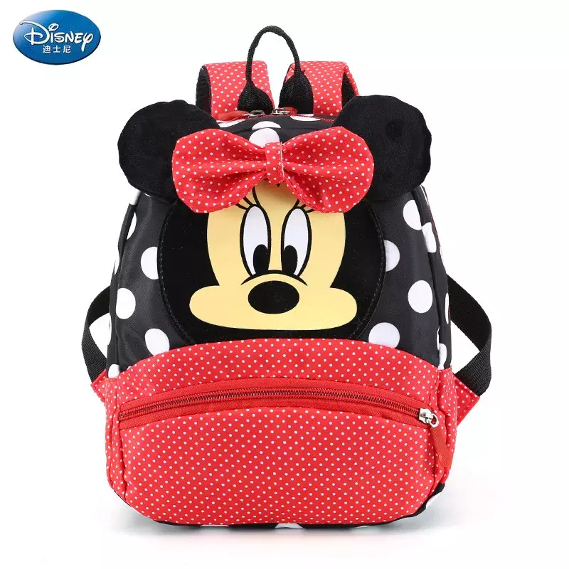 Minnie Mickey Mouse Cartoon Backpack, Kindergarten Schoolbag, Kids Gift, Crianças, Bebê, Meninos, Meninas, Minnie, Disney, Adorável