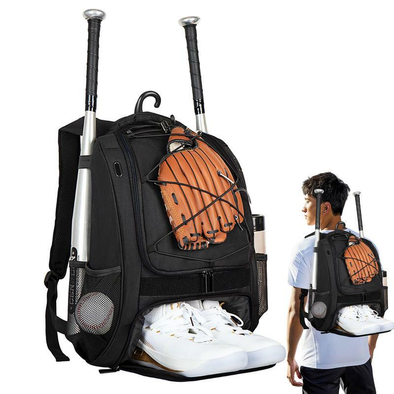 Бейсбольная сумка для мальчиков, рюкзак для бейсбола с отделением для обуви, Молодежный вместительный рюкзак для бейсбола