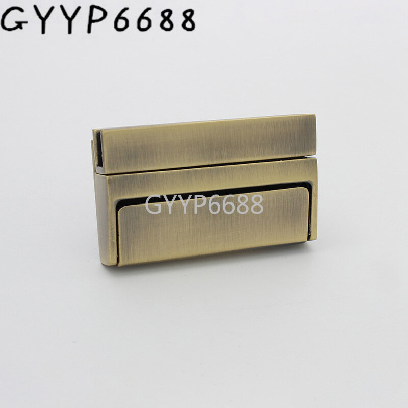 1-5 sets brush antique 55x33mm metal oversize rectangle press lock for luxury bag insert lock briefcase purses ccessories