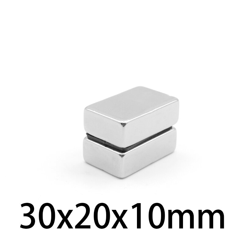 1/2/5/10PCS 30x20x10mm Quadrate Super Powerful Strong Magnetic Magnets 30*20*10 Block Permanent Neodymium Magnets 30x20x10